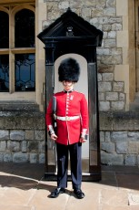 Queens Guard guarding the Crown Jewels